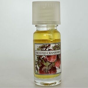 NOS Slatkin & Co Frosted Cranberry Fragrance Oil 0.33 oz vtg Bath Body Works